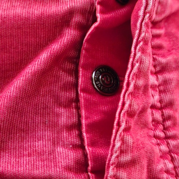 True Religion Geno Slim Straight Corduroy Pants Mens 40 Red - Picture 9 of 12